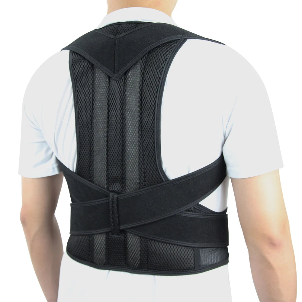 Adjustable Back Brace Posture Corrector for Men & Women – Lumbar Support Belt for Better Posture, Scoliosis & Back Pain Relief