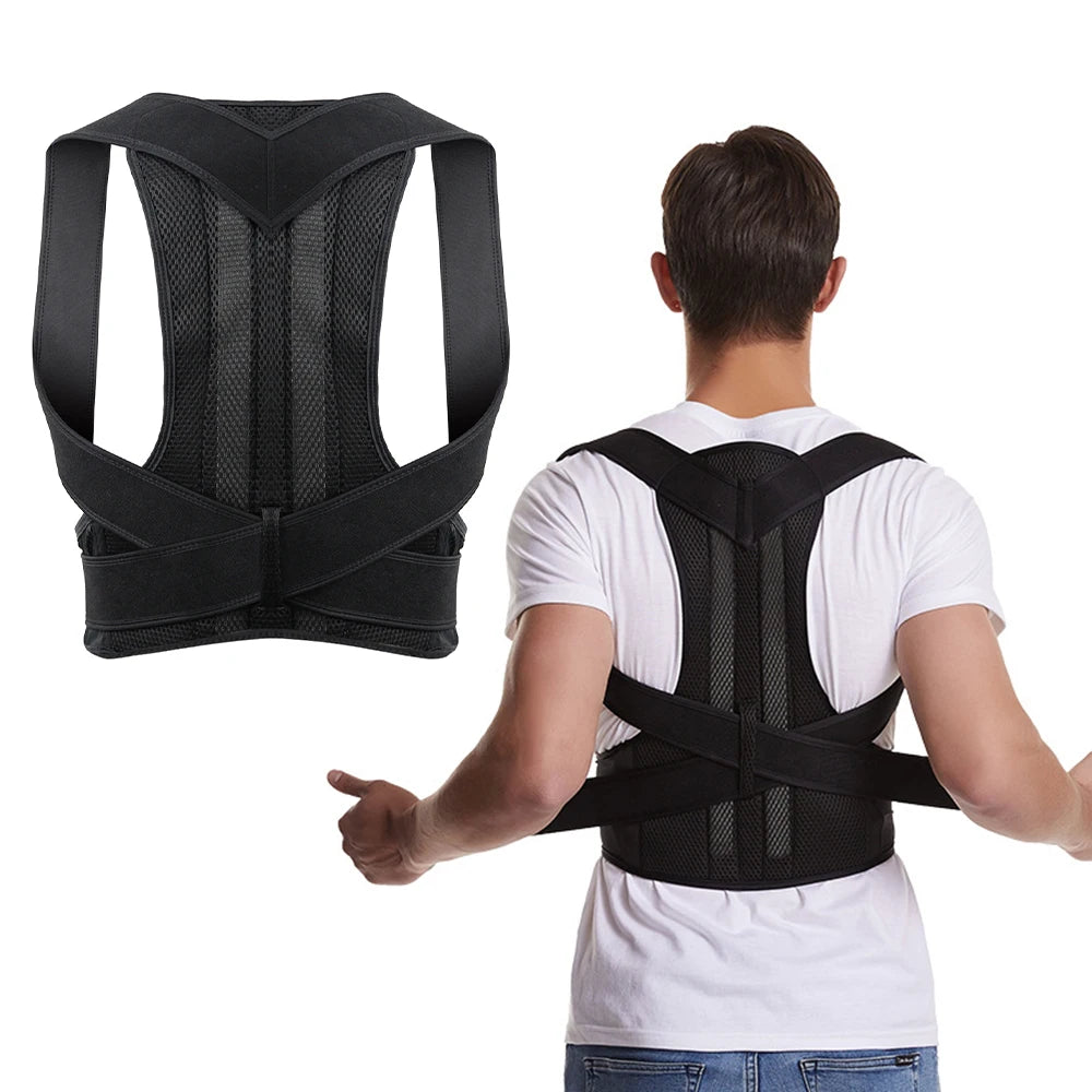 Adjustable Back Brace Posture Corrector for Men & Women – Lumbar Support Belt for Better Posture, Scoliosis & Back Pain Relief