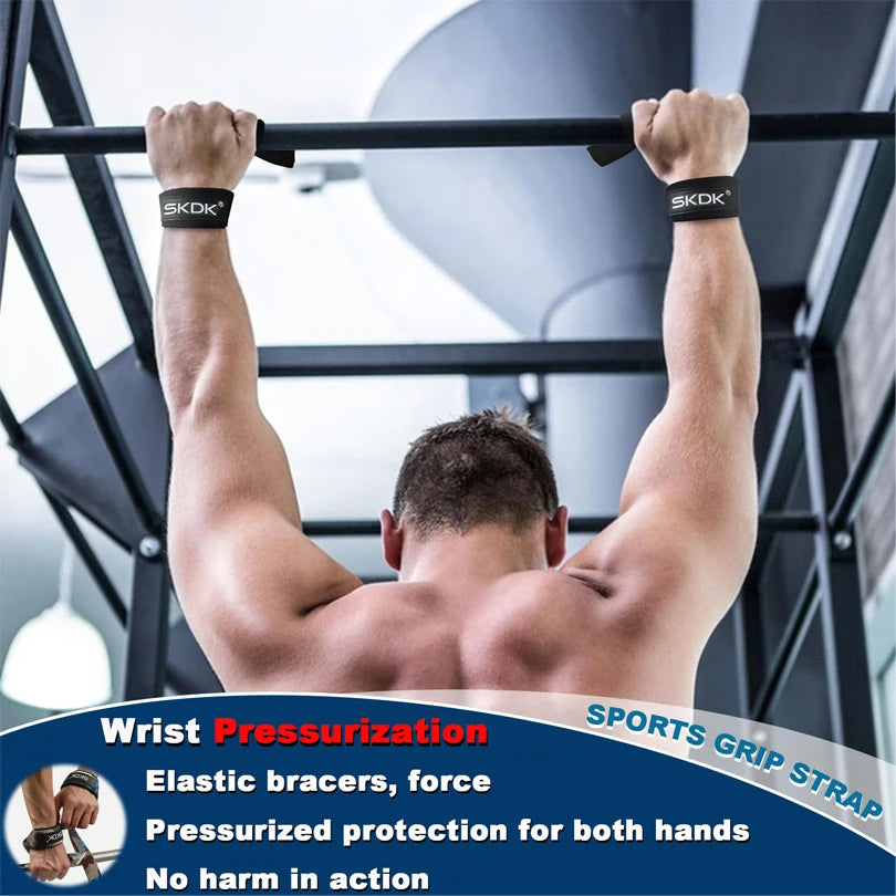 Wrist Support Straps with Silicone Grip for Secure Lifts