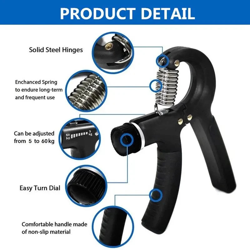 Adjustable Hand Grip Strengthener – Wrist & Forearm Trainer