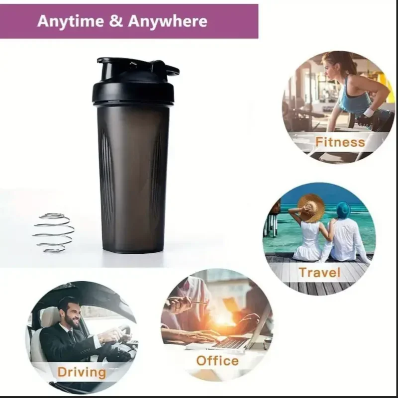 Multi-Use Shaker Bottle – Gym & Outdoor Protein Mixer Cup