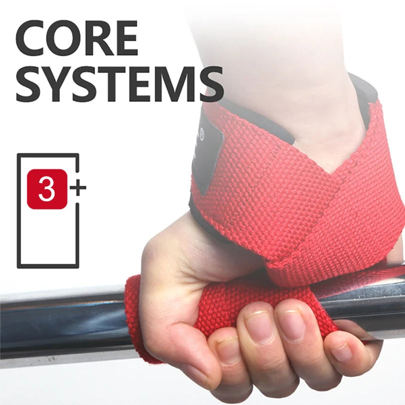 Wrist Support Straps with Silicone Grip for Secure Lifts