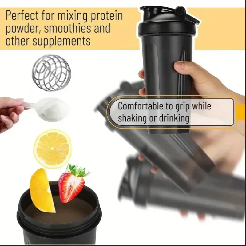 Multi-Use Shaker Bottle – Gym & Outdoor Protein Mixer Cup