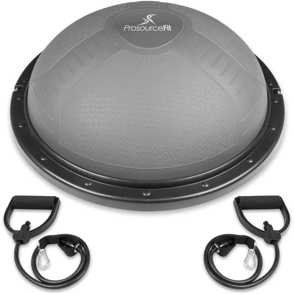 Half Balance Ball Trainer with Resistance Bands & Pump – Stability Exercise Ball for Home Gym, Yoga & Aerobic Workouts