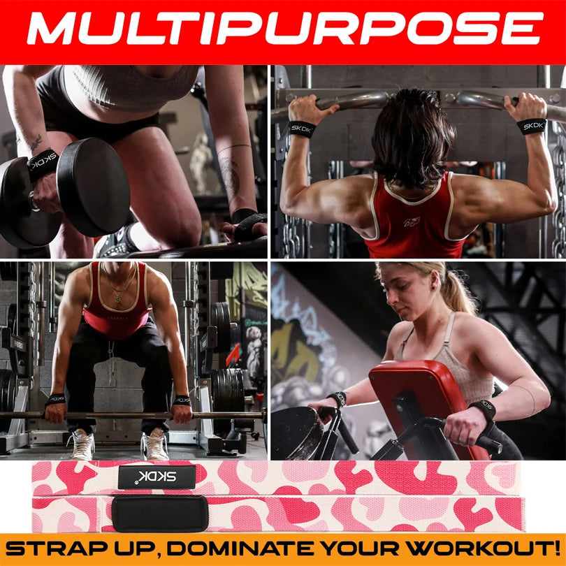 Wrist Support Straps with Silicone Grip for Secure Lifts