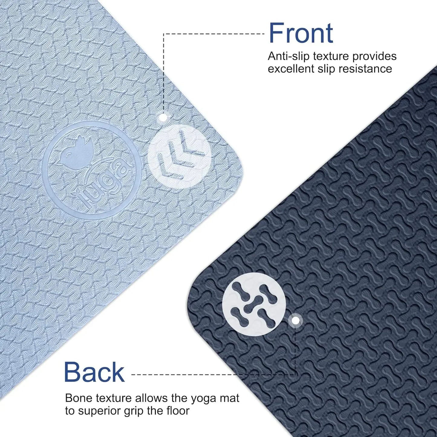 Eco-Friendly Non-Slip Yoga Mat – Anti-Tear, Cushioned Fitness Mat for Home & Studio Use