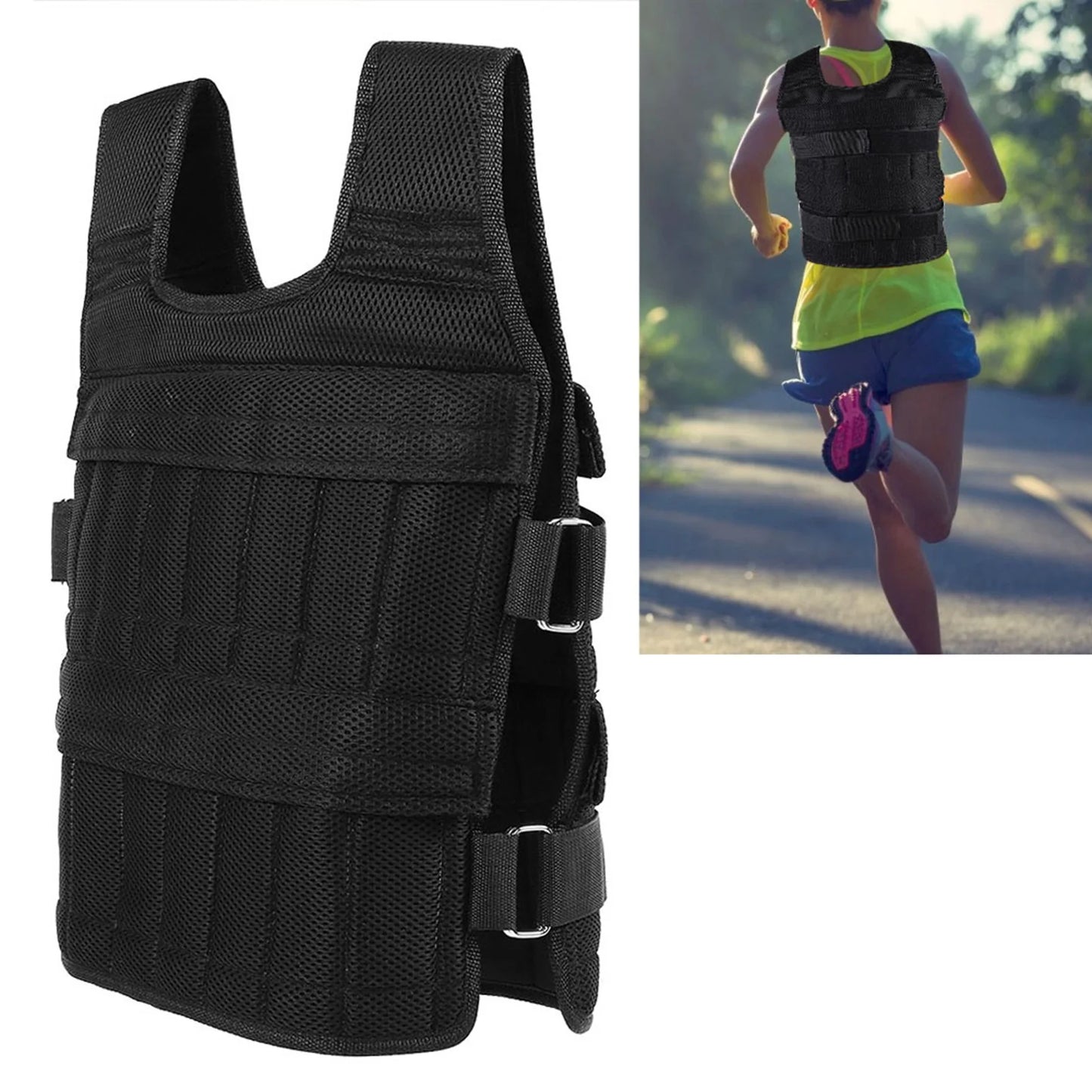 15KG Weighted Training Vest – Comfortable & Secure Fit