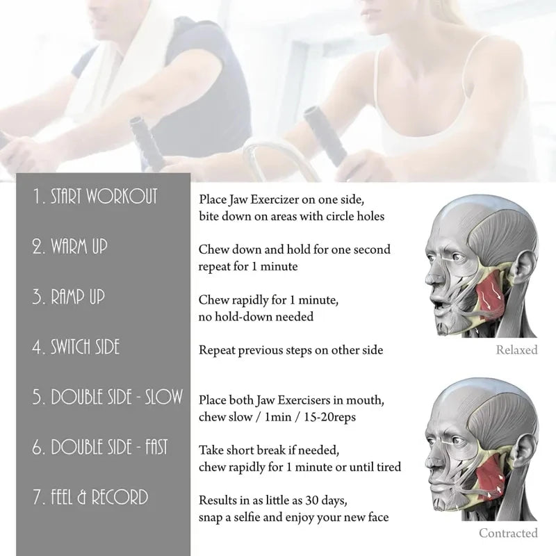 Silicone Jawline Exerciser – Face & Neck Muscle Toner