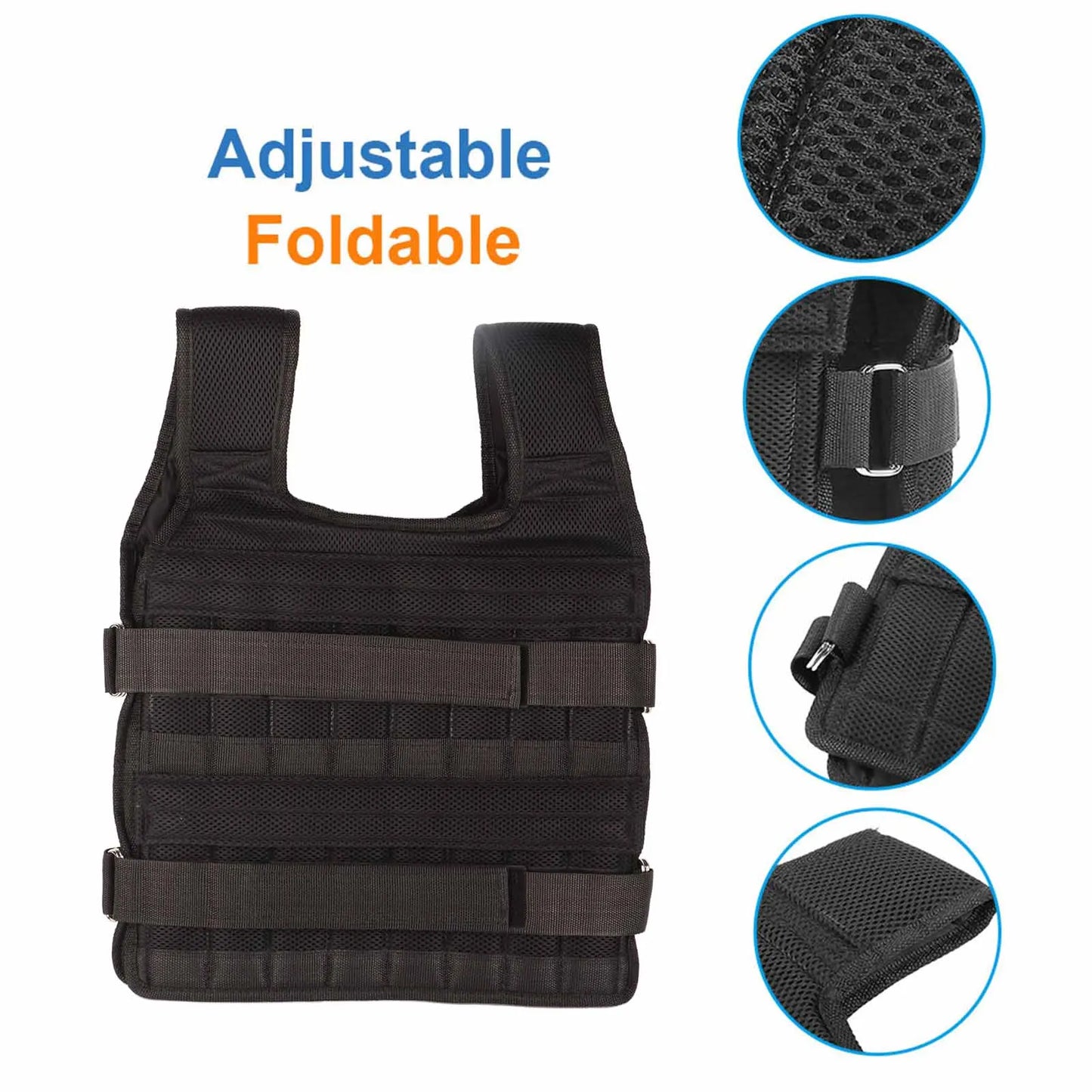 15KG Weighted Training Vest – Comfortable & Secure Fit