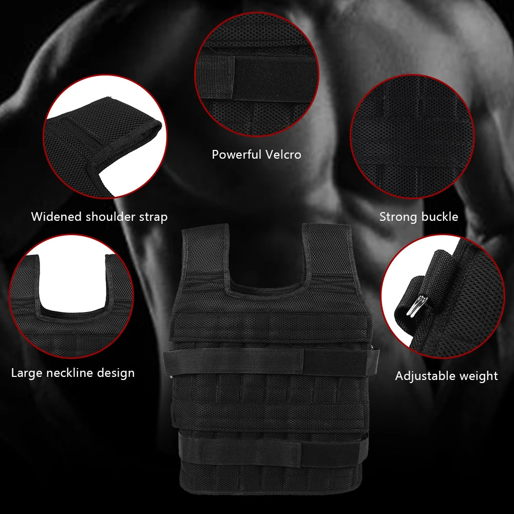 15KG Weighted Training Vest – Comfortable & Secure Fit