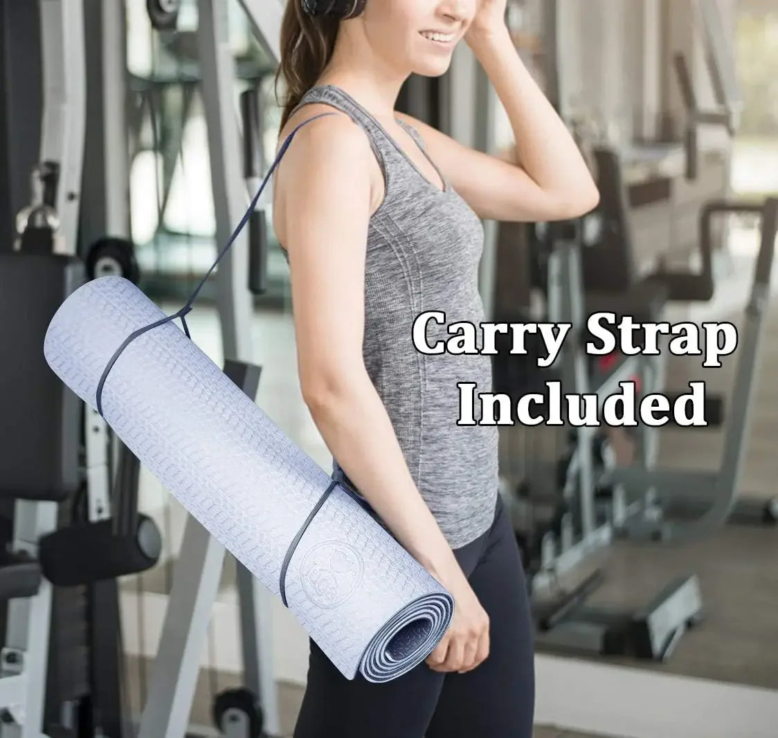 Eco-Friendly Non-Slip Yoga Mat – Anti-Tear, Cushioned Fitness Mat for Home & Studio Use