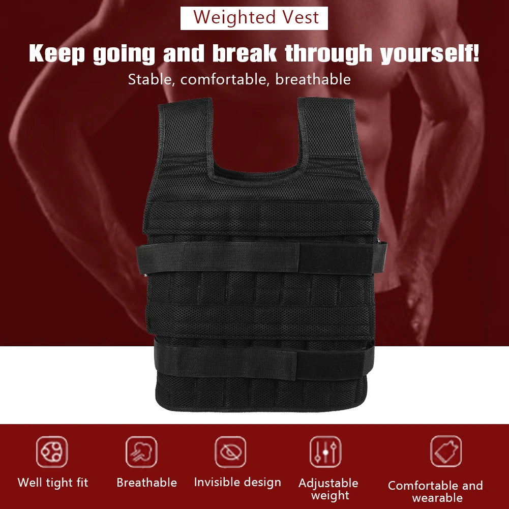 15KG Weighted Training Vest – Comfortable & Secure Fit